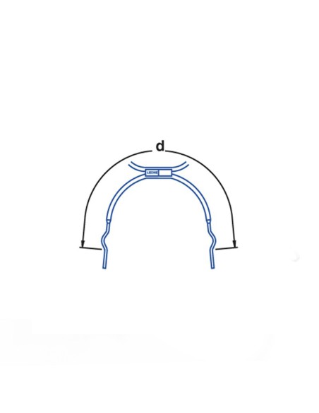 Arco Extraoral 045 con Loops Largo Acero Inox 1 unidad Leone