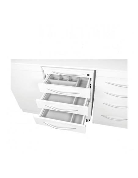 Conjunto Mobiliario Triple Módulo con Encimera Tipo Silestone Bader