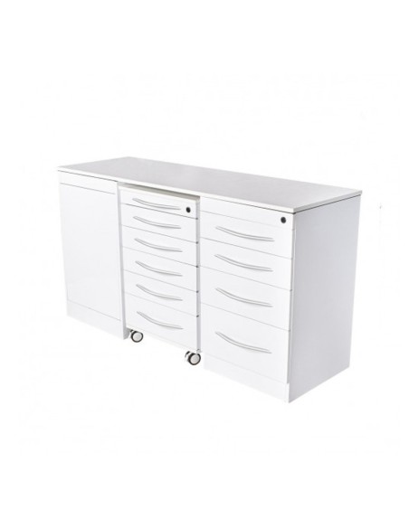 Conjunto Mobiliario Triple Módulo con Encimera Tipo Silestone Bader