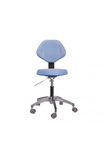 Taburete Clínica Dental Stool Base Giratoria y Respaldo Bader