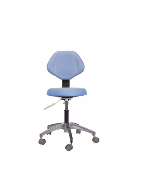 Taburete Clínica Dental Stool Base Giratoria y Respaldo Bader