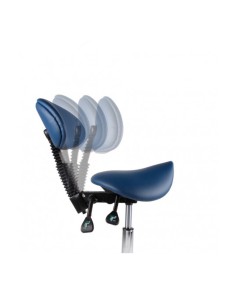 Taburete Clínica Dental Comfort Stool con Respaldo Regulable Bader 2