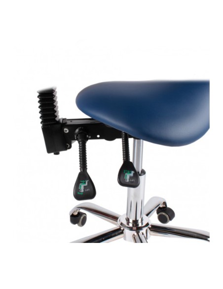 Taburete Clínica Dental Comfort Stool con Respaldo Regulable Bader