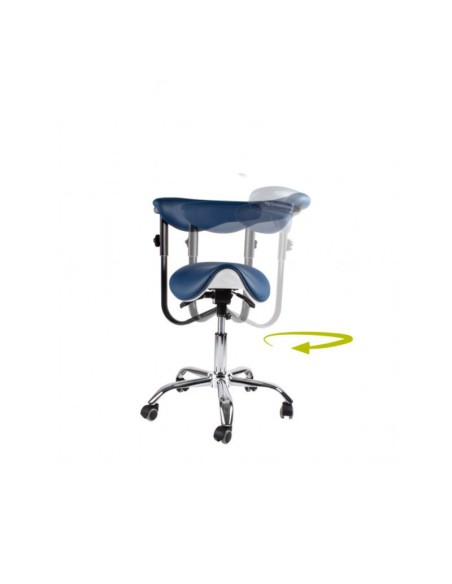 Taburete Clínica Dental Comfort Plus Stool con Base Giratoria Bader