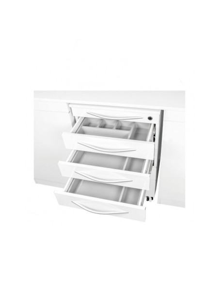 Mobiliario Modular Cuádruple Push-on, Encimera, Cajoneras, Sin Lavabo Bader