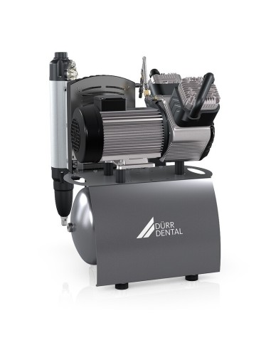 Compresor de Aire Durr DUO 2 Cilindros con Secador de Membrana, Filtro Anti virus y Bacterias, Depósito 20 Litros