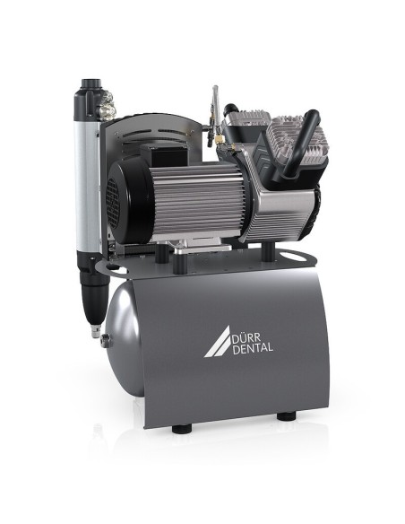 Compresor de Aire Durr DUO 2 Cilindros con Secador de Membrana, Filtro Anti virus y Bacterias, Depósito 20 Litros