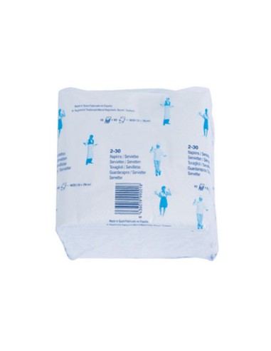 Servilletas 2 capas 30x30cm - Envase económico 48x100u