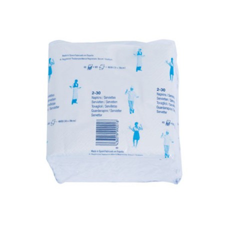 Servilletas 2 capas 30x30cm - Envase económico 48x100u