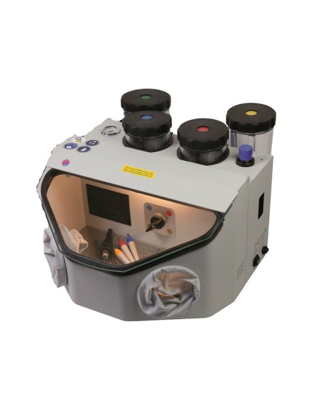 Chorreadora de Arena Constellation IV Painted con LED, Pistola de Soplado y 4 Vasos Mestra