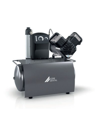 Compresor Aire Durr Duo Tandem con Secador de Membrana, Filtro Anti Virus, 50L para 2 Usuarios, Ampliable