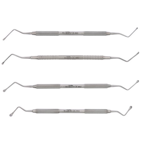 Cureta Lucas en acero inoxidable