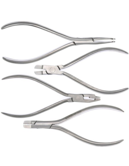 Kit Alicates Ortodoncia 4uds con caja Masters