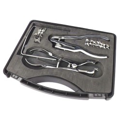 Estuche de Clamps: Forceps Brewer + Perforador + Arco + Clamps