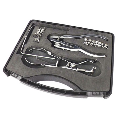 Estuche de Clamps: Forceps Brewer + Perforador + Arco + Clamps