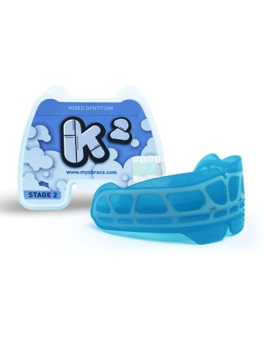 MyoBrace for Kids K2 Accesorio Intraoral Preventivo Ortodoncia, Azul 1 unidad Myofunctional