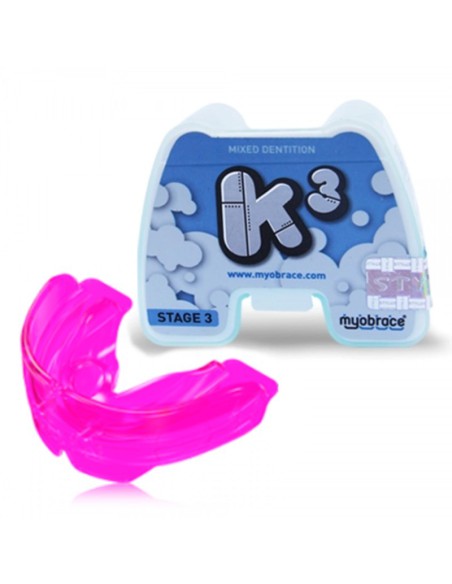 Myobrace for Kids K3 Medium Accesorio Intraoral Preventivo Ortodoncia, Rosa 1 unidad Myofunctional
