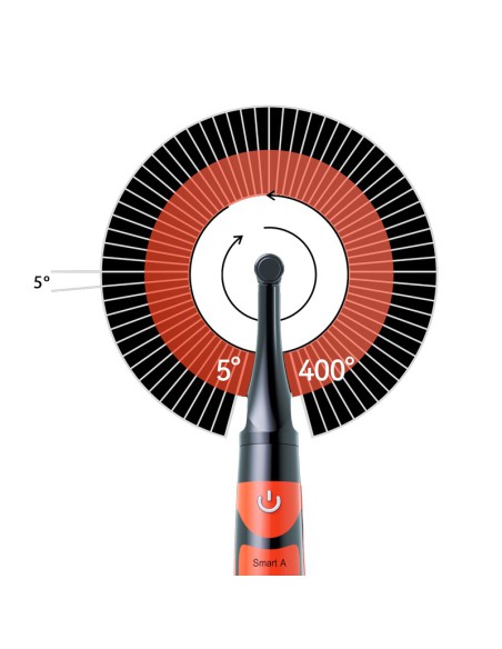 Motor Endo Smart A Inalámbrico, Recíproco, CA Super Mini 6:1 Localizador de Ápices Lava Orange de Woodpecker