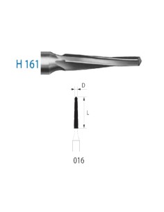 Fresa Cirugía Carburo H161.314.012 FG Clínica 5 uds