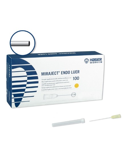 Agujas Miraject Endo Luer 25G 0,5x40mm 100uds.