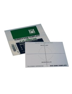 Plantilla Impresa 152x152mm para Dique Dental 1 unidad Hygenic 2