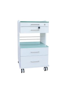 Carro Doble Encimera Cristal 3 Cajones Atenea Bader