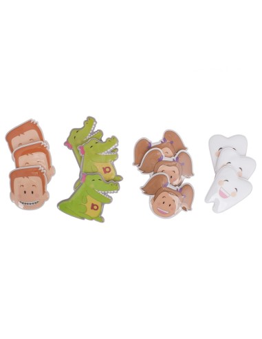 Espejo Mini Funny Mirror, Mollie, Mía, Drila y Gus 12 Unidades Surtido Bader