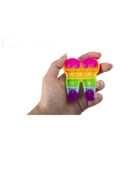 PopitDent Juguete Antiestrés con Forma Molar 20 unidades Bader