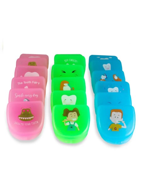 Cajas para Ortodoncia 3 Colores, Surtido 24 uds Bader