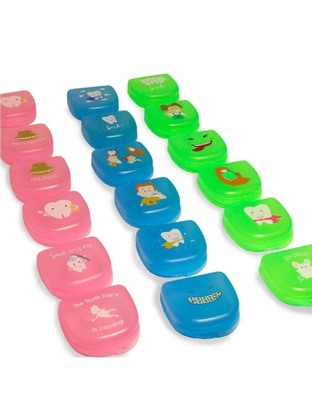 Cajas para Ortodoncia 3 Colores, Surtido 24 uds Bader