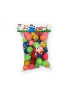 Pelotas Saltarinas Caritas Divertidas Bolsa 48 unidades Kike Toys 2