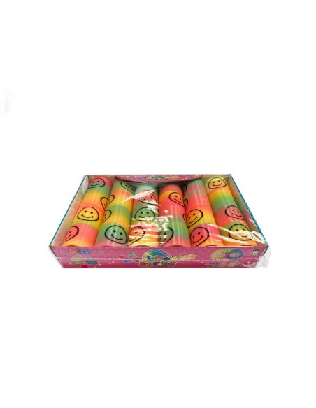 Muelles Saltarines Arcoíris Caja 24 uds Kike Toys