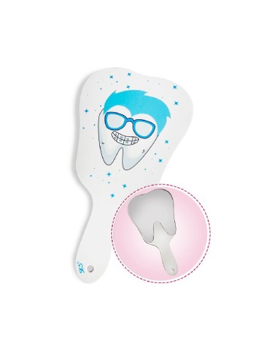 Espejo de Mano Dental Molar con Ortodoncia 1 unidad Azul Kike Toys
