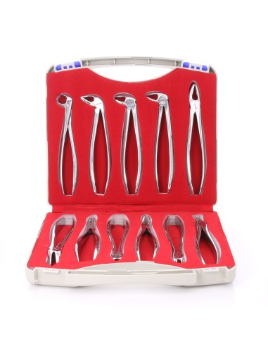 Juego de 11 Fórceps con Estuche