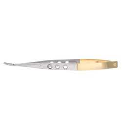 Pinza Castroviejo Elástica Punta Curva TC 14 cm Masters 2