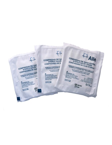 Gasas Estériles Plegado Quirúrgico 7,5 x 6,5cm.