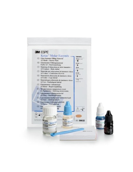 Ketac Molar Material de Obturación Ionómero de Vidrio Starter Pack 3M