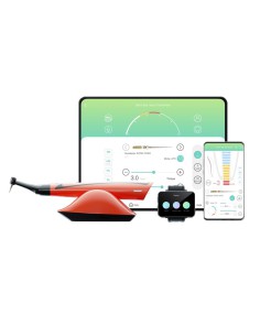 Motor Endo Smart A Inalámbrico, Recíproco, CA Super Mini 6:1 Localizador de Ápices Lava Orange de Woodpecker