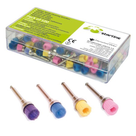 Cepillo Profilaxis Nylon Colores