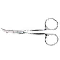 Tijera Iris de Cirugía Curva Angulada
