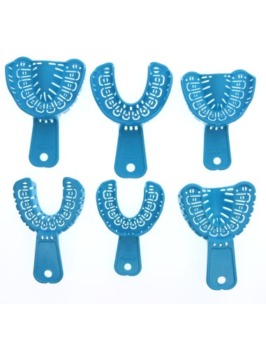 Cubetas Implantes Juego Perforadas Impresión Dental General 6 uds.