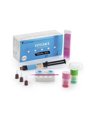 Estecem II Cemento Trial Kit 2x1,2ml + Adhesivo 1,8ml Tokuyama