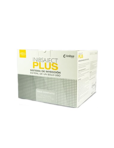 Agujas Dentales Inibsaject Plus 27G 0,40x35mm Larga, Estériles 100u