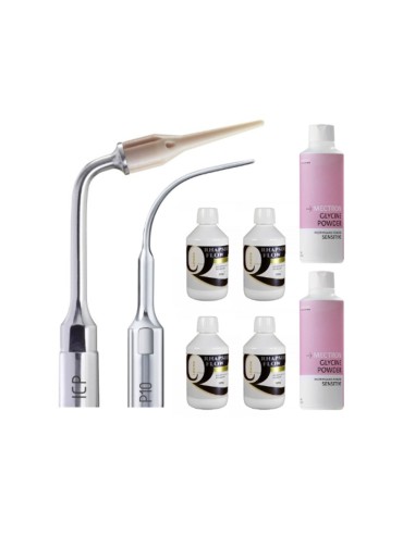 Kit Perio Mectron, Scaler ICP, Insert P10, Glycine Sensitive y Rhapsody Flow