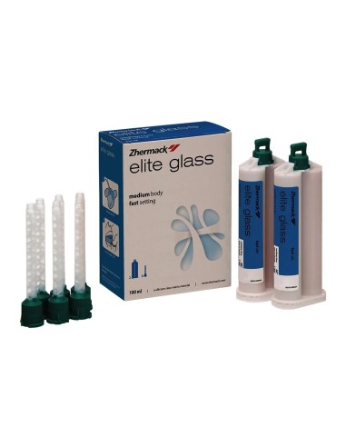 Elite Glass Medium Body Fast Set Silicona Matriz Transparente Zhermack
