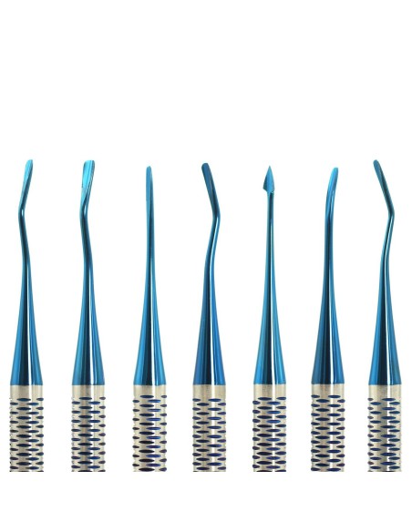 Kit Luxadores Extracción Microcirugía Inox Titanio 7 Instrumentos Masters