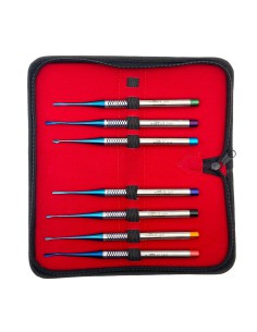 Kit Luxadores Extracción Microcirugía Inox Titanio 7 Instrumentos Masters