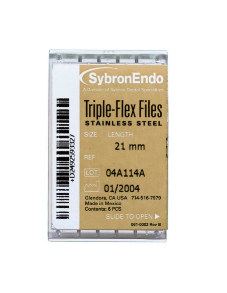 Limas Endo Tri-Flex 21 mm Acero Inox Kerr