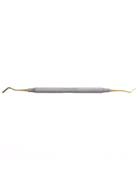 Espátula Composite Curva 2,2mm Mango Tornado Gold Line Titanium Masters