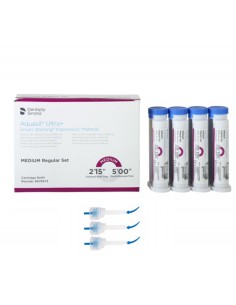 Aquasil Ultra+ Regular Set Silicona Adición 4 cartuchos 50ml.